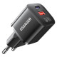 Зарядний пристрій Essager 1xUSB + 1xUSB-C PD20W GaN (ECTAC-HMB01-P)