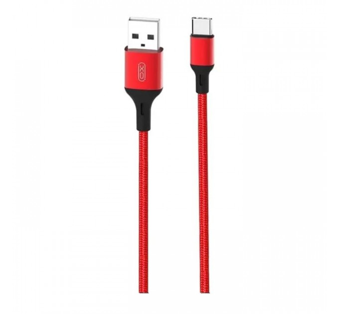 Дата кабель USB 2.0 AM to USB-C 1.0m braided NB143 red XO (6920680870691)