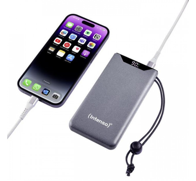 Батарея універсальна Intenso F10000 10000mAh QC3.0 grey (7332034)
