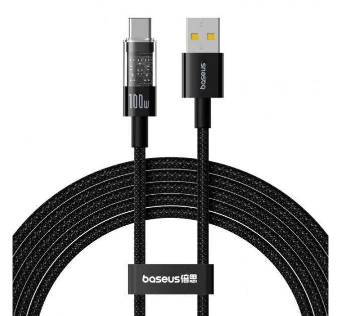 Дата кабель USB-C to USB-C 2.0m 100W (20V\/5A) black Baseus (P10373000111-01)