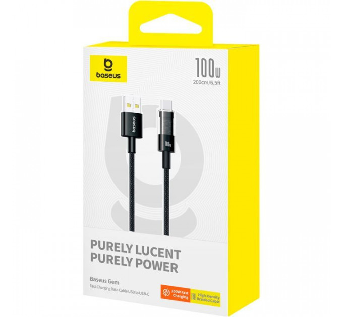 Дата кабель USB-C to USB-C 2.0m 100W (20V\/5A) black Baseus (P10373000111-01)