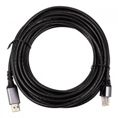 Дата кабель USB AM to RJ45 Ethernet 7.5m CAT6 UTP PowerPlant (CA915019)