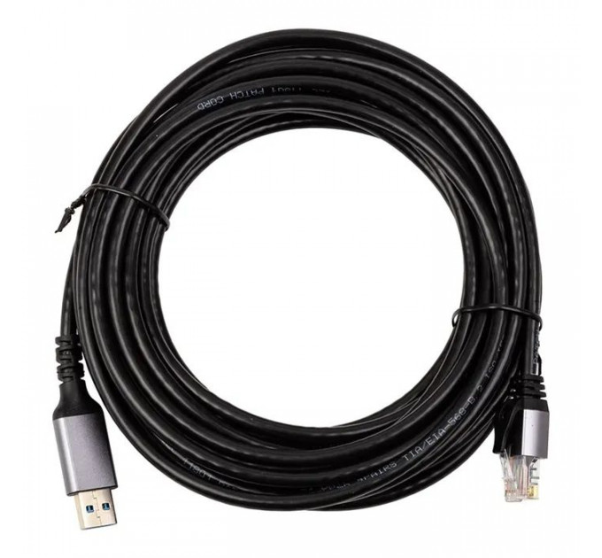 Дата кабеля USB AM to RJ45 Ethernet 7.5m CAT6 UTP PowerPlant (CA915019) Дата кабеля USB AM to RJ45 Ethernet 7.5m CAT6 UTP PowerPlant (CA915019)
