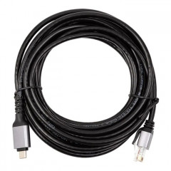 Дата кабель USB-C to RJ45 Ethernet 5.0m PowerPlant (CA914944)