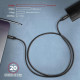 Дата кабель USB-C to USB-C 2.0m USB 3.2 Gen 2 PD 100W 5A 4K black AXAGON (BUCM32-CM20AB)