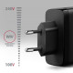 Зарядний пристрій AXAGON 1xUSB + 2xUSB-C 100W QC4+ PD3.0 PPS black (ACU-DPQ100)