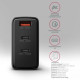 Зарядний пристрій AXAGON 1xUSB + 2xUSB-C 100W QC4+ PD3.0 PPS black (ACU-DPQ100)