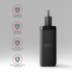 Зарядний пристрій AXAGON 1xUSB + 2xUSB-C 100W QC4+ PD3.0 PPS black (ACU-DPQ100)