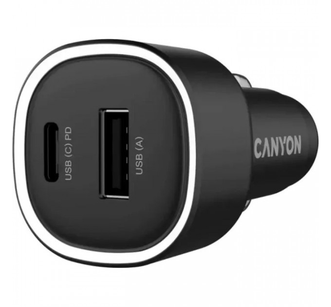 Зарядное устройство для Canyon 1xUSB + 1xUSB-C PD48W black (CNE-CCABR3AC) Зарядное устройство для Canyon 1xUSB + 1xUSB-C PD48W black (CNE-CCABR3AC)