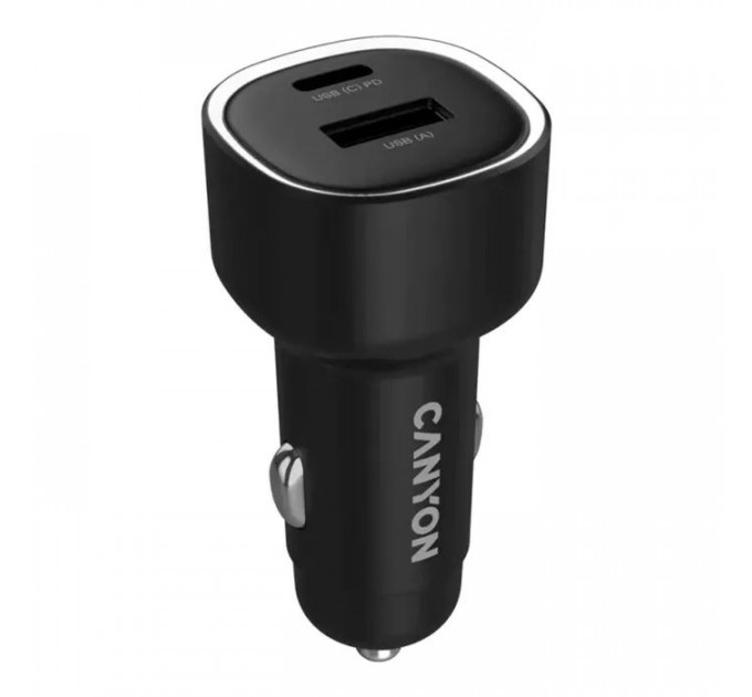 Зарядное устройство для Canyon 1xUSB + 1xUSB-C PD48W black (CNE-CCABR3AC)