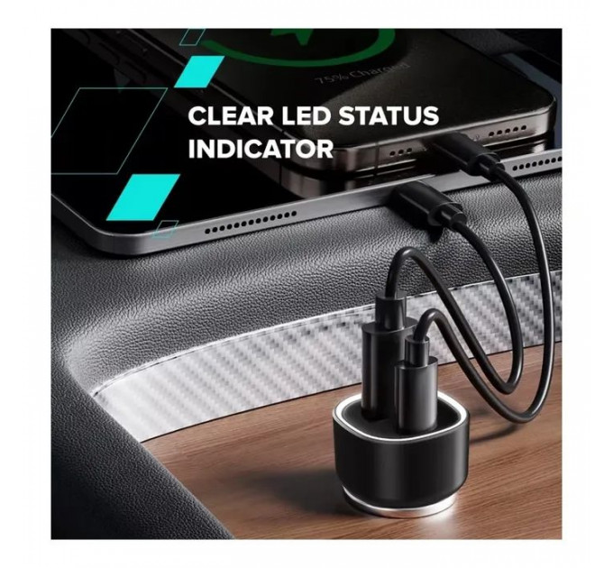 Зарядное устройство для Canyon 1xUSB + 1xUSB-C PD48W black (CNE-CCABR3AC)