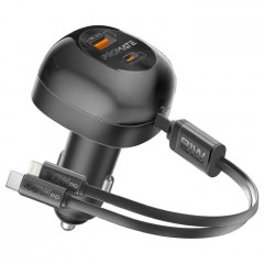 Зарядний пристрій Promate 1xUSB-C PD + 1xUSB + cable USB-C\/Lightning max 81W black (powerdrive-rci81)