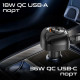 Зарядное устройство Promate 1xUSB-C PD + 1xUSB + cable USB-C\/Lightning max 81W black (powerdrive-rci81)