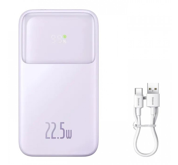 Батарея універсальна Baseus Comet 20000mAh 22.5W PD QC Purple (PPMD020105)