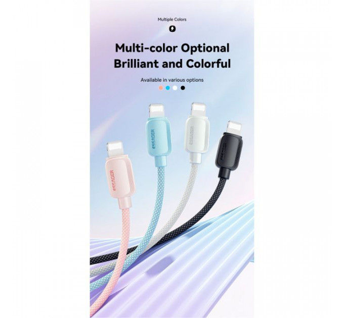 Дата кабель USB-C to Lightning 1.0m 20W white Essager (EXCTL-WL02-P)