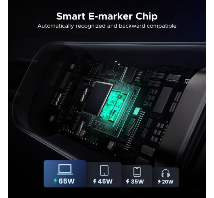 Дата кабель USB-C to USB-C 1.0m PD 100W L509 black Ugreen (35501)