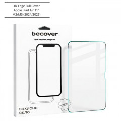 Скло захисне BeCover 3D Edge Full Cover Apple iPad Air 11\" M2\/M3 (2024\/2025) (714774)