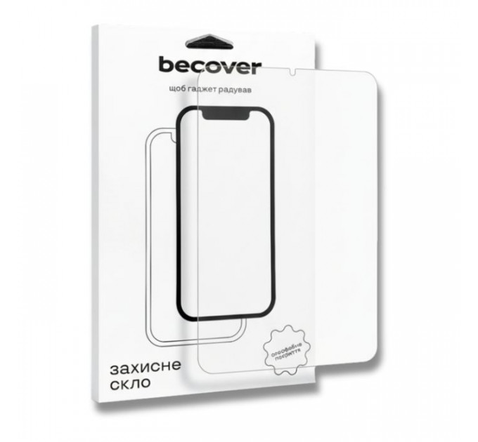 Скло захисне BeCover 3D Edge Full Cover Apple iPad Mini 7 2024 (714772)