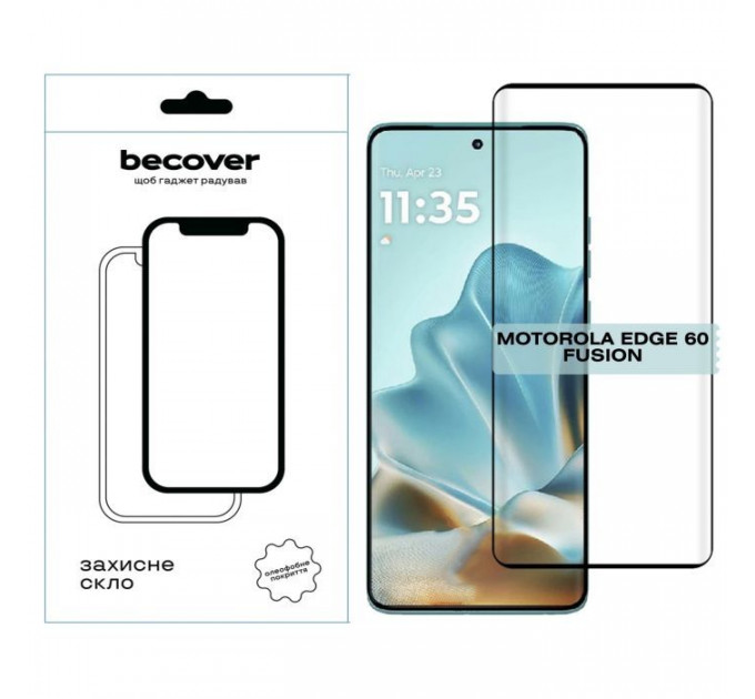 Скло захисне BeCover EDGE Motorola Edge 60 Fusion Black (714770) Скло захисне BeCover EDGE Motorola Edge 60 Fusion Black (714770)