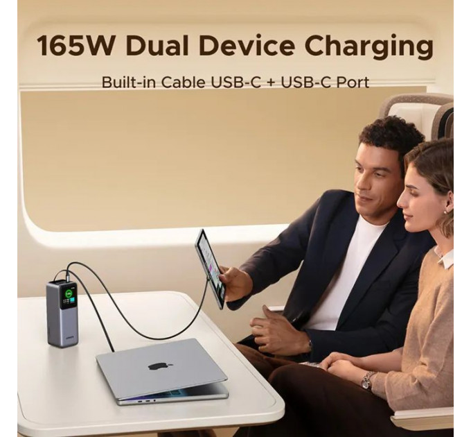 Батарея универсальная Ugreen 20000mAh 165W with Retractable Cable (PB726 55987B)