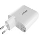 Зарядное устройство для Globex GaN 1xUSB + 1xUSB-C 65W FastPower white (GaN65WAC)