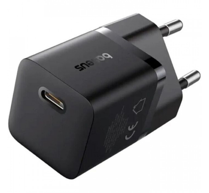 Зарядний пристрій Baseus 1xUSB-C 25W GaN5 black (P10110909113-00)