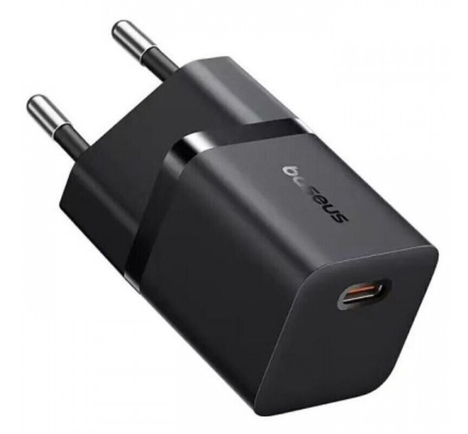 Зарядний пристрій Baseus 1xUSB-C 25W GaN5 black (P10110909113-00)
