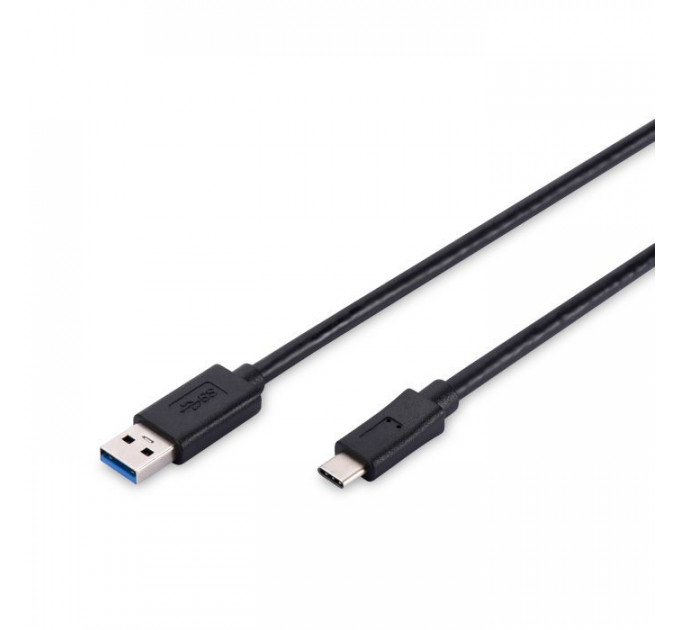 Дата кабель USB 3.0 AM to USB-C 1.0m Digitus (AK-300136-010-S)