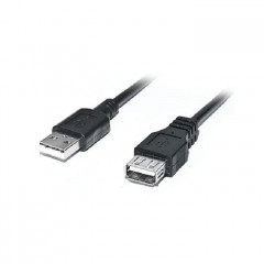 Дата кабель USB 2.0 AM\/AF 2.0m Pro black REAL-EL (EL123500028)