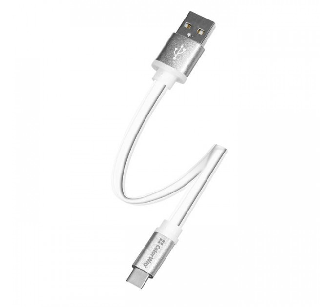 Дата кабеля USB 2.0 AM to USB-C 0.25m white ColorWay (CW-CBUC001-WH) Дата кабеля USB 2.0 AM to USB-C 0.25m white ColorWay (CW-CBUC001-WH)