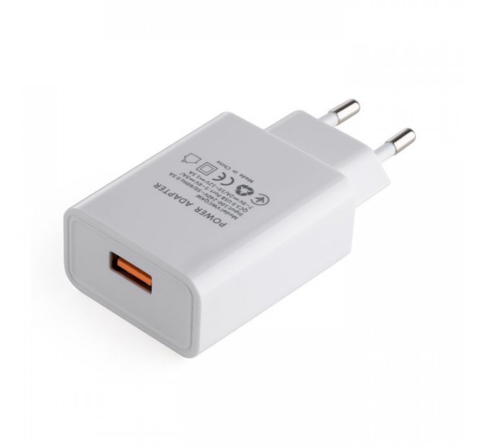 Зарядное устройство для Vinga QC3.0 Quick Wall Charger 1xUSB 18W Max (VWCQAW)