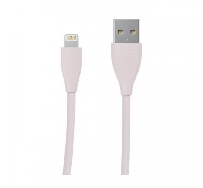 Дата кабель USB 2.0 AM to Lightning 1.0m Maxxter (UB-L-USB-01GP)