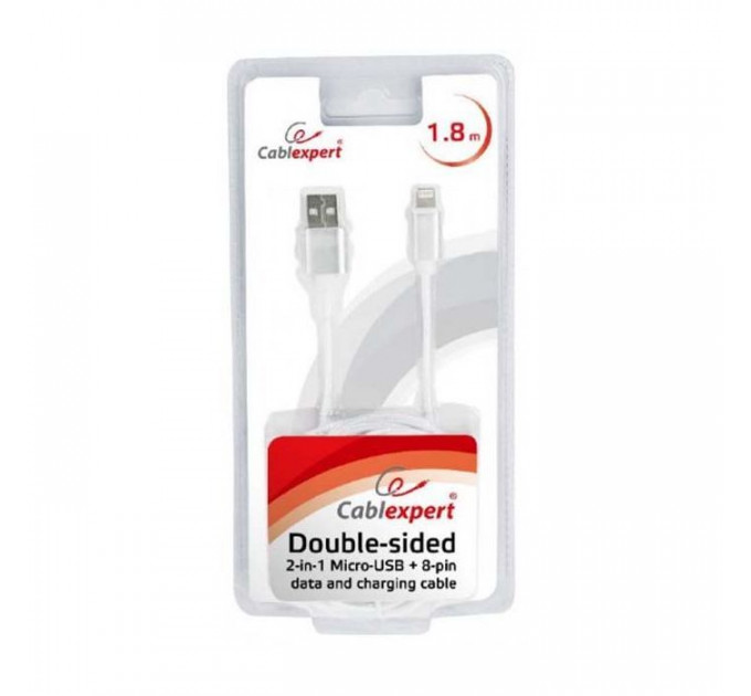 Дата кабель USB 2.0 AM to Micro 5P 1.8m Cablexpert (CCB-USB2AM-mU8P-6)