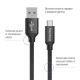 Дата кабеля USB 2.0 AM to USB-C 2.0m black ColorWay (CW-CBUC008-BK)