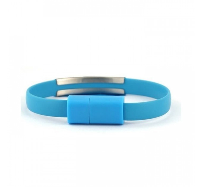 Дата кабель USB 2.0 AM to Micro 5P 0.2m браслет blue Extradigital (KBU1784)