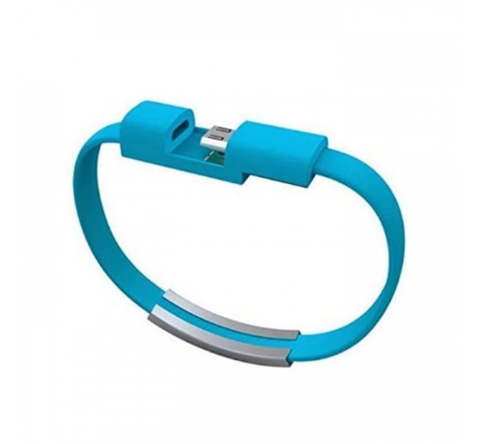 Дата кабель USB 2.0 AM to Micro 5P 0.2m браслет blue Extradigital (KBU1784)