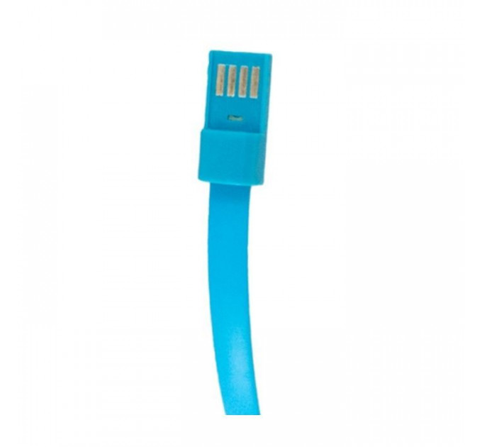 Дата кабель USB 2.0 AM to Micro 5P 0.2m браслет blue Extradigital (KBU1784)
