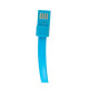 Дата кабель USB 2.0 AM to Micro 5P 0.2m браслет blue Extradigital (KBU1784)