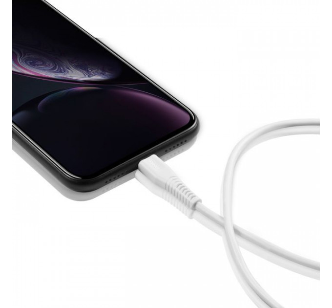 Дата кабель USB-C to Lightning 1.2m MFI White Canyon (CNS-MFIC4W)
