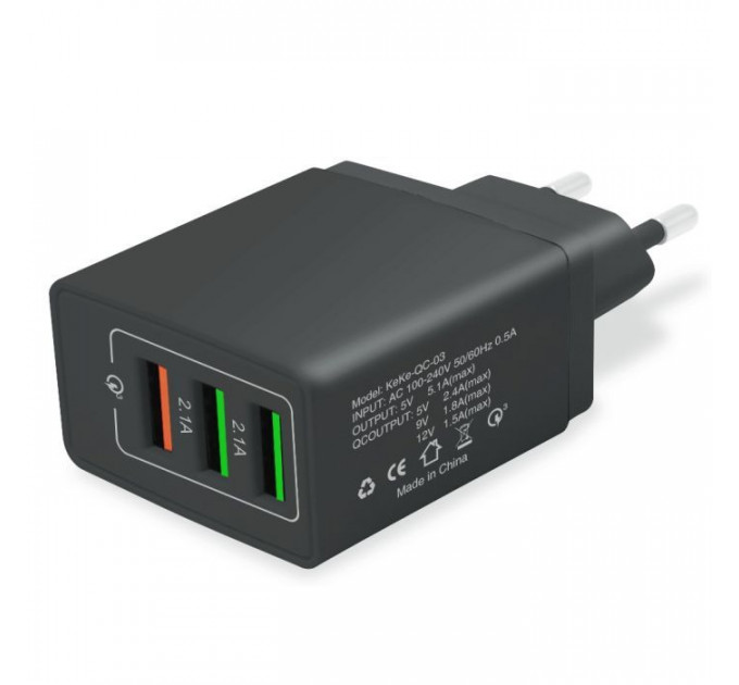 Зарядное устройство для XoKo QC-305 3 USB 5.1A Black (QC-305-BK) Зарядное устройство для XoKo QC-305 3 USB 5.1A Black (QC-305-BK)