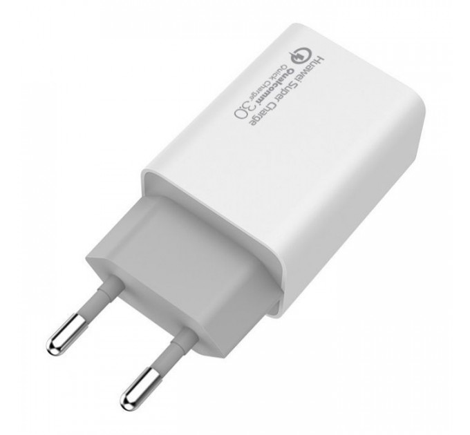Зарядний пристрій ColorWay 1USB Huawei Super Charge\/Quick Charge 3.0, 4A (20W) (CW-CHS014Q-WT)