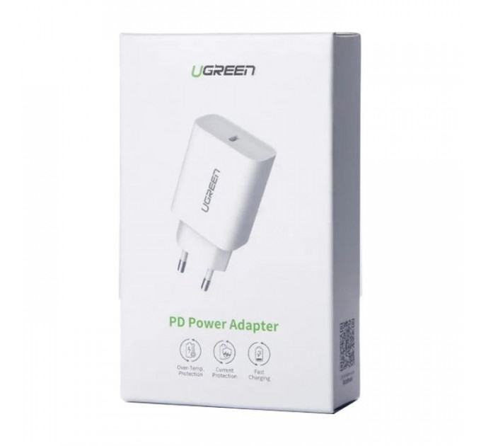 Зарядное устройство для Ugreen CD137 Type-C PD 20W Charger (White) (60450)