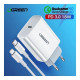 Зарядное устройство для Ugreen CD137 Type-C PD 20W Charger (White) (60450)