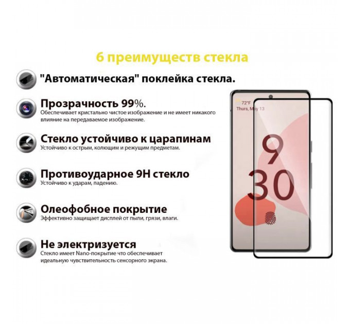 Скло захисне BeCover Google Pixel 6 Black (707138)
