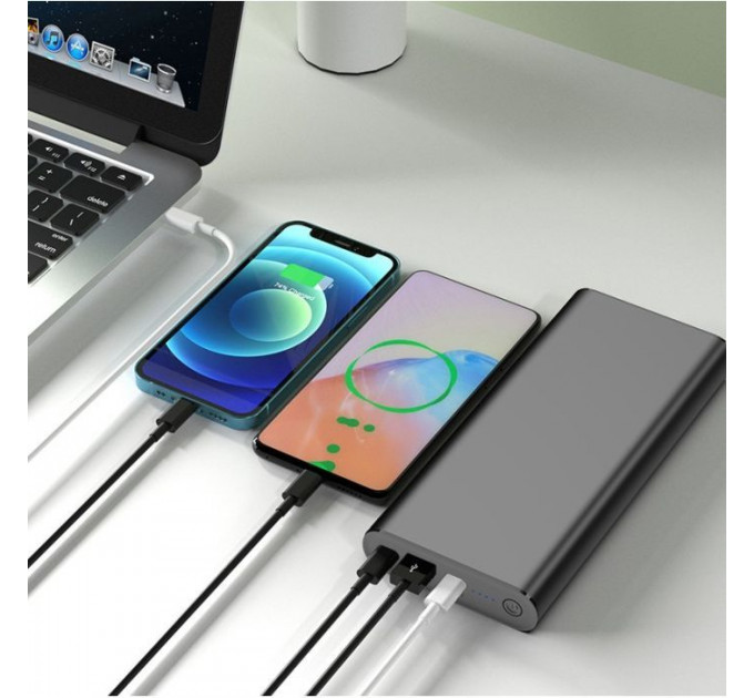 Батарея універсальна PowerPlant 26800mAh, PD\/100W+18W, QC\/3.0, USB-C*2, USB-A (PB930470)