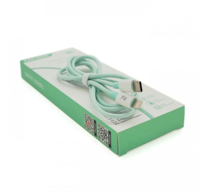 Дата кабель USB 2.0 AM to Lightning 1.0m KSC-723 GAOFEI Green 2.4A iKAKU (KSC-723-G-L)