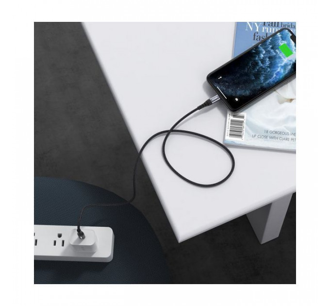 Дата кабеля USB-C to Lightning 1.2m MFI Choetech (IP0039-BK)
