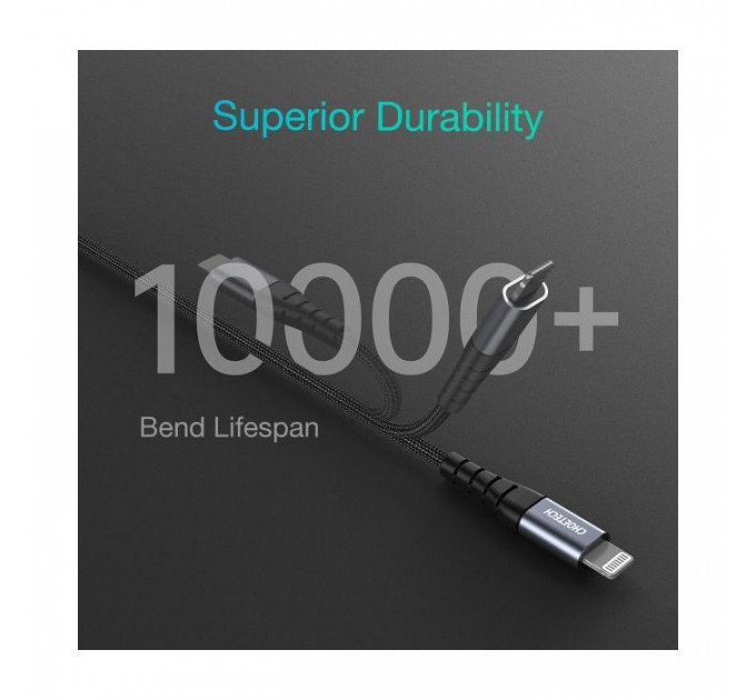 Дата кабеля USB-C to Lightning 1.2m MFI Choetech (IP0039-BK)