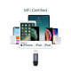 Дата кабеля USB-C to Lightning 1.2m MFI Choetech (IP0039-BK)