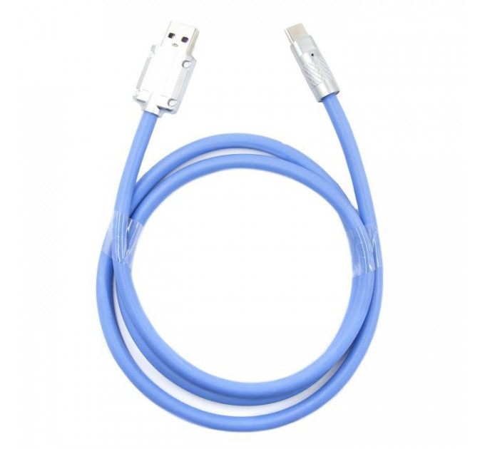 Дата кабель USB 2.0 AM to Type-C 1.0m blue Dengos (PLS-TC-NS-BLUE)